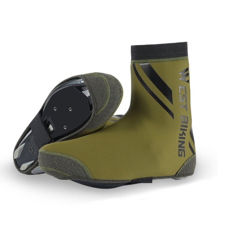 WEST BIKING YP0215049 Cycling Windproof And Warm Shoe Cover, Size: XXL(ArmyGreen) - Others by WEST BIKING | Online Shopping UK | buy2fix