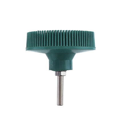 Electric Drill Disc Brush Emery Deburring Polishing Rubber Sanding Brush, Style: 3 Inch Green - Abrasive Tools & Accessories by buy2fix | Online Shopping UK | buy2fix