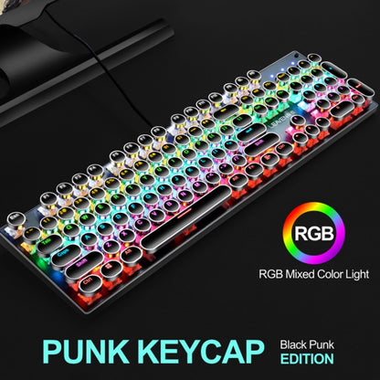 104 Keys Green Shaft RGB Luminous Keyboard Computer Game USB Wired Metal Mechanical Keyboard, Cabel Length:1.5m, Style: Double Imposition Version (Pink White) - Wired Keyboard by buy2fix | Online Shopping UK | buy2fix