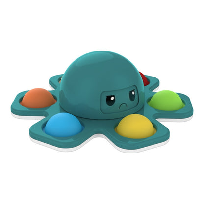 3 PCS Face-Changing Octopus Bubble Top Decompression Toy, Colour: Dark Green - Squeeze Toys by buy2fix | Online Shopping UK | buy2fix