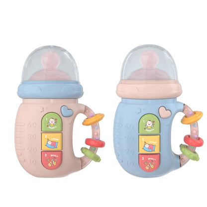 Early Education Baby Toy Newborn Light And Music Electric Comfort Milk Bottle Rattle( Blue) - Early Education Toys by buy2fix | Online Shopping UK | buy2fix