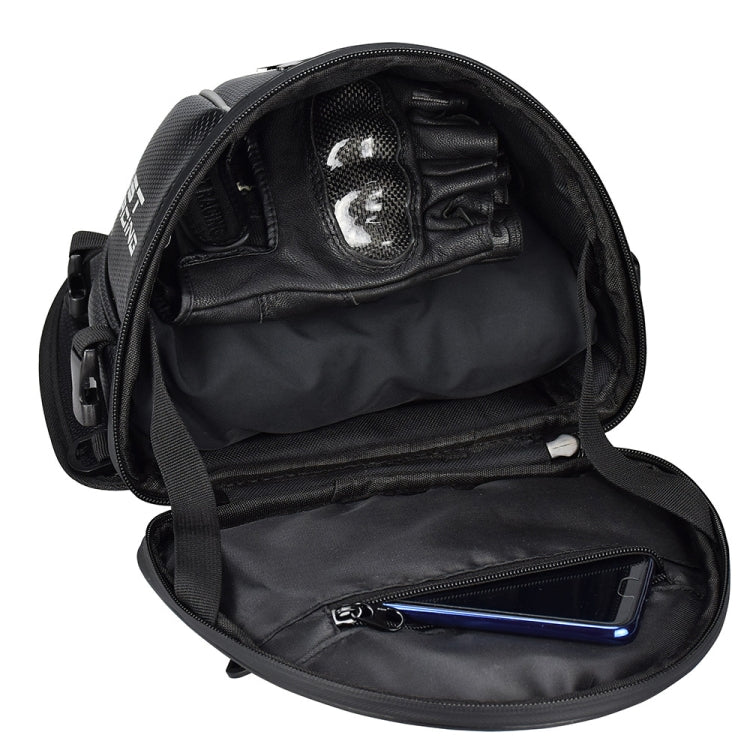 GHOST RACING GR-CWB04 Motorcycle Riding Bag Locomotive Back Bag(Black) - In Car by GHOST RACING | Online Shopping UK | buy2fix