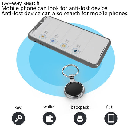 T1 Intelligent Bluetooth 5.0 Locator Bidirectional Alarm Tracker with Keychain(White) - Security by buy2fix | Online Shopping UK | buy2fix