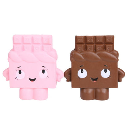 2 PCS TTPU1225 Slow Rebound Cartoon Cute Chocolate Decompression Toy(Brown) - Squeeze Toys by buy2fix | Online Shopping UK | buy2fix