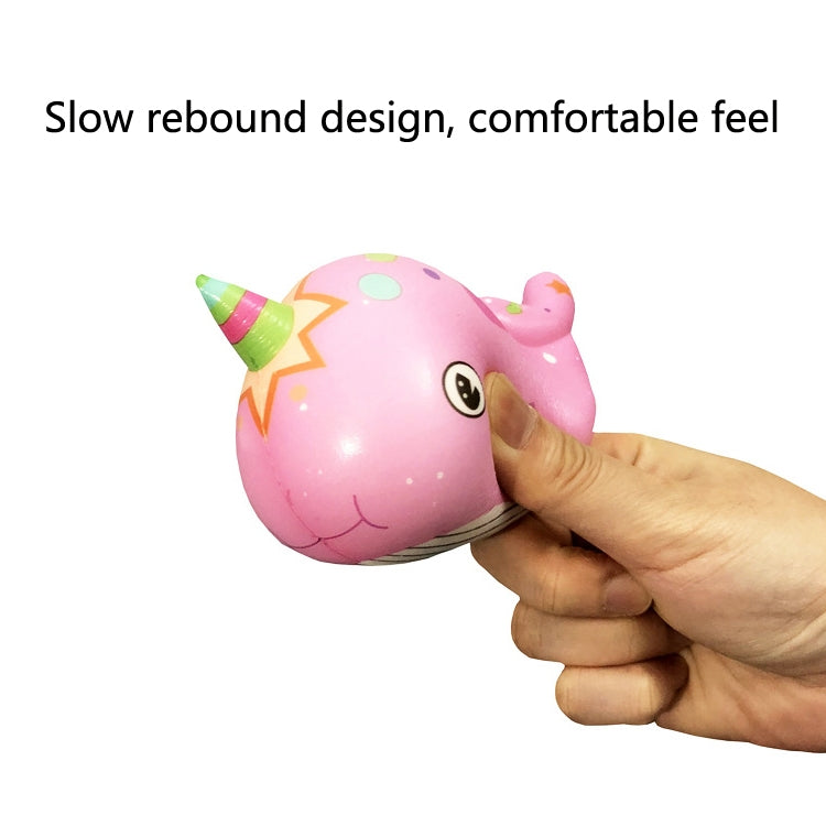 2 PCS TTPU1210 Color Printing Whale Slow Rebound Decompression Toy(Pink) - Squeeze Toys by buy2fix | Online Shopping UK | buy2fix