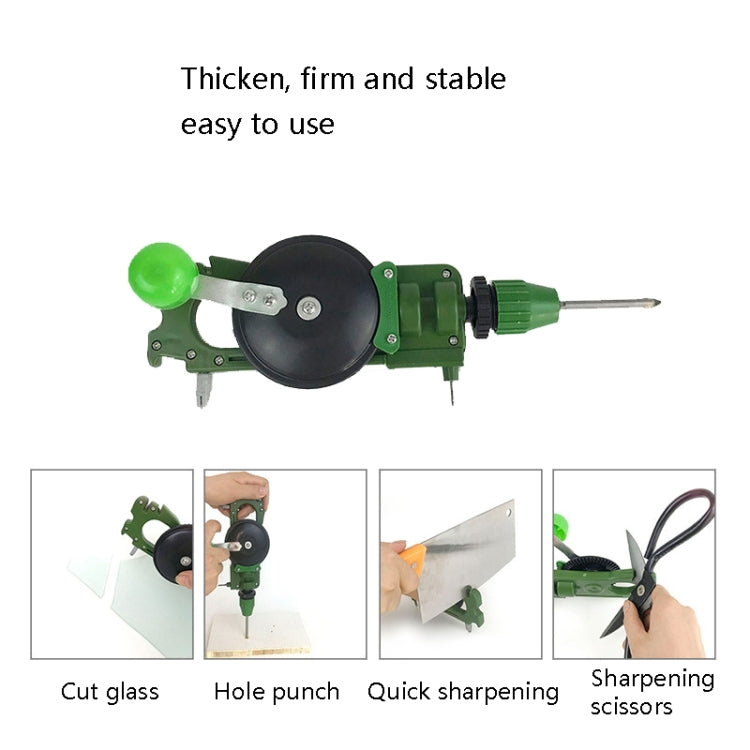 Hand-Operated Hole Puncher Glass Hand-Held Sharpener Household Tool - Abrasive Tools & Accessories by buy2fix | Online Shopping UK | buy2fix