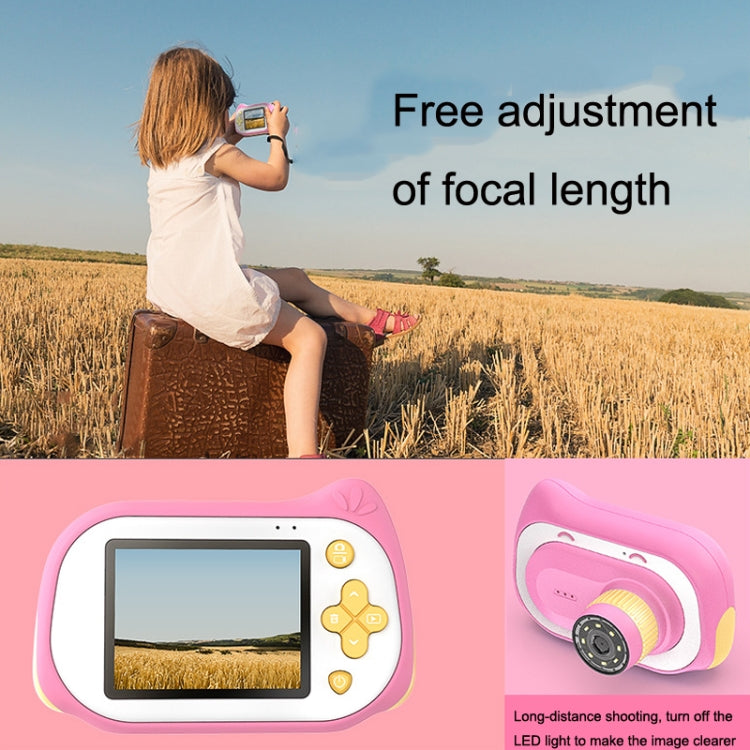 Inskam312 Children Zoom Macro Digital Camera Pink with 16GB - Consumer Electronics by buy2fix | Online Shopping UK | buy2fix