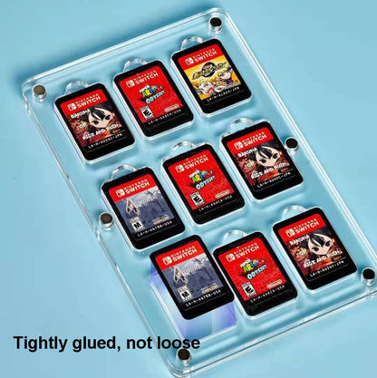 14 Grid Transparent Crystal Magnetic Game Card Storage Box For Switch - Cases by buy2fix | Online Shopping UK | buy2fix