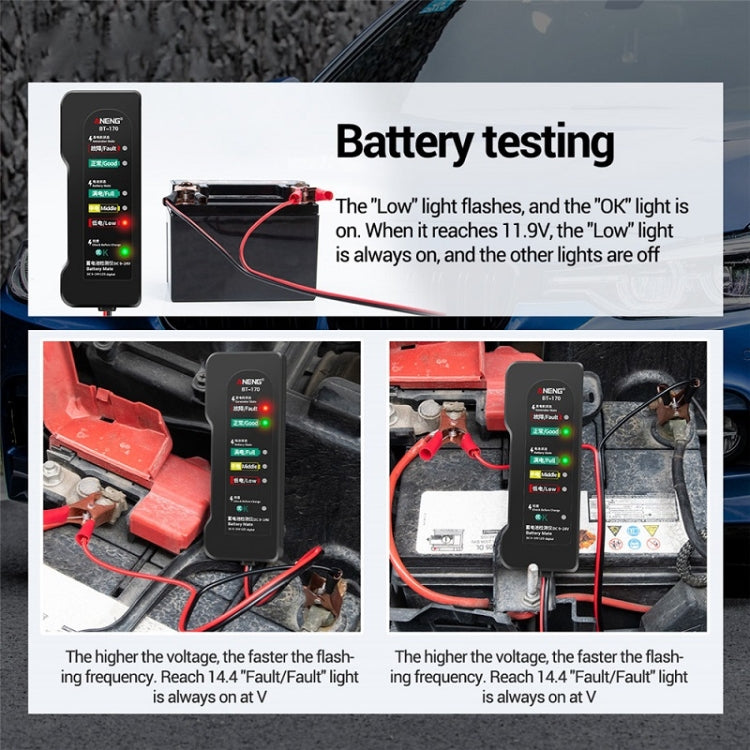 ANENG BT-170 12V Electric Vehicle Battery Tester - In Car by ANENG | Online Shopping UK | buy2fix