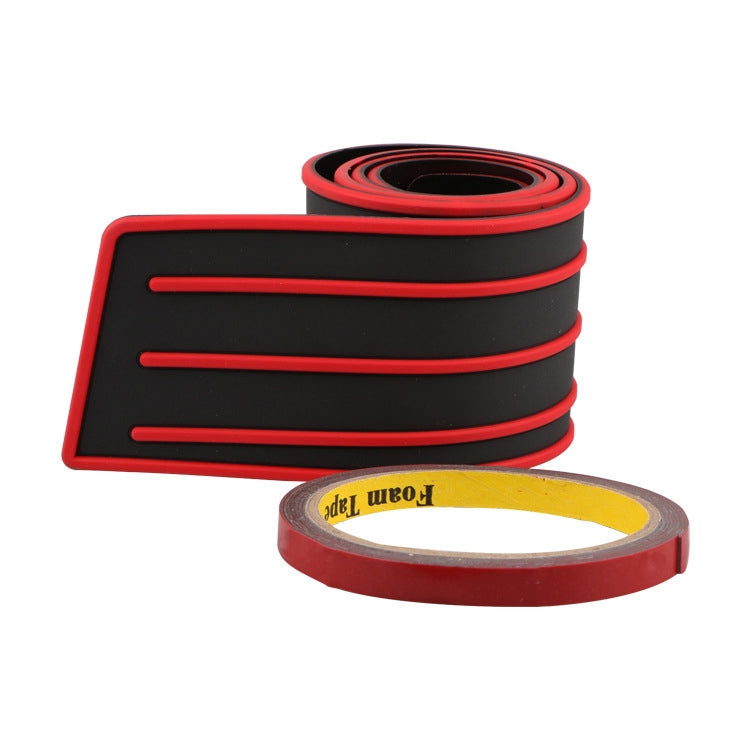 Car Tail Box Threshold Anti-Collision Strip, Color: Black Red 8x90cm - In Car by buy2fix | Online Shopping UK | buy2fix