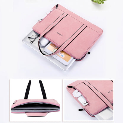 Q5 PU Waterproof and Wear-resistant Laptop Liner Bag, Size: 15 / 15.4 / 15.6 inch(Pink) - 15 inch by buy2fix | Online Shopping UK | buy2fix