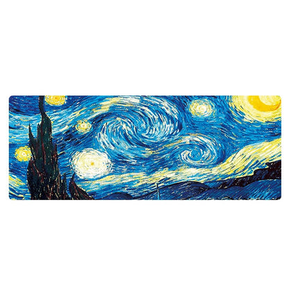 400x900x1.5mm Unlocked Am002 Large Oil Painting Desk Rubber Mouse Pad(Starry Sky) - Mouse Pads by buy2fix | Online Shopping UK | buy2fix