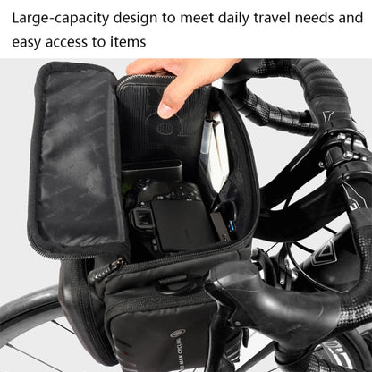 WILD MAN GS6 4L Outdoor Cycling Waterproof Bicycle Bag(Black) - Bicycle Bags by WILD MAN | Online Shopping UK | buy2fix