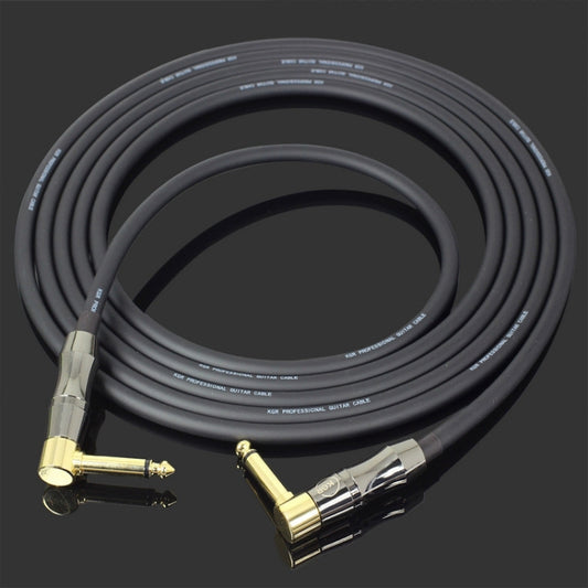 KGR Guitar Cable Keyboard Drum Audio Cable, Specification: 3m(Double Elbow Jack) - Stringed Instruments by KGR | Online Shopping UK | buy2fix