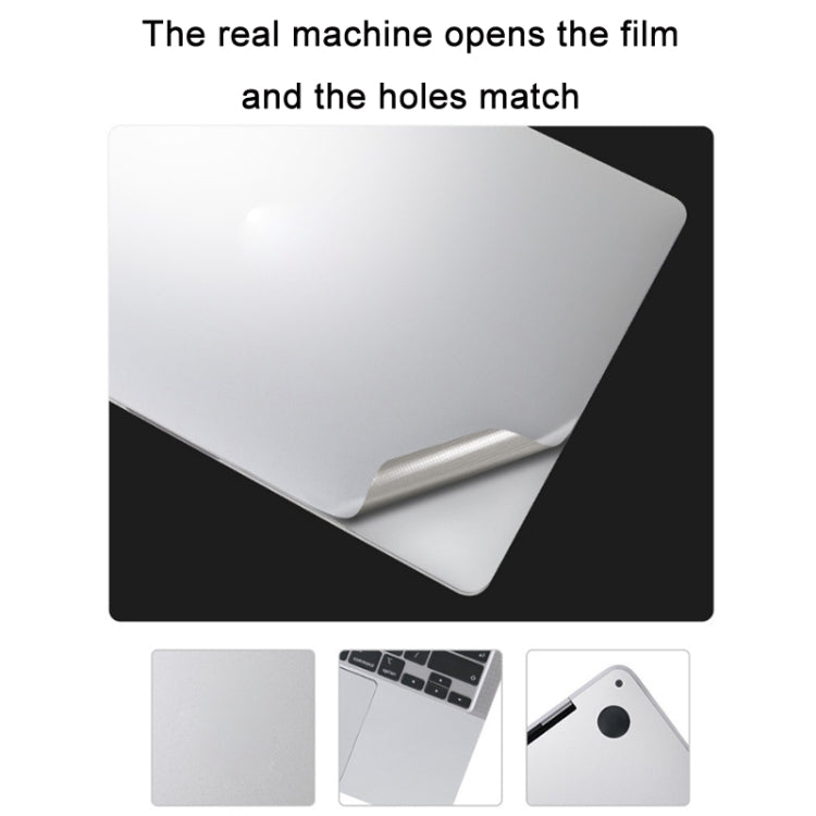 JRC Upper Cover Film + Bottom Cover Film + Full-Support Film + Touchpad Film Laptop Protective Sticker For Macbook 16Pro 2021 A2485(Silver) - Protector Sticker by JRC | Online Shopping UK | buy2fix