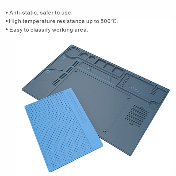 BAKU BA-695  2 in 1 TPR+Silicone Computer Phone Repair Desk Mat Heat Resistant Insulation Mat - Working Mat by BAKU | Online Shopping UK | buy2fix