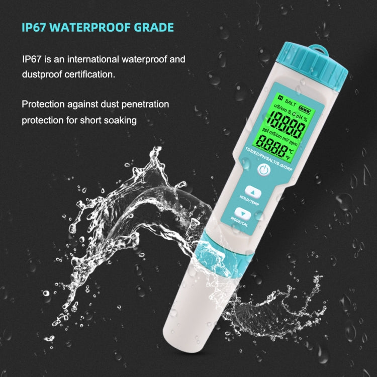 C-600A 7 In 1 Temperature/Salinity/PH/TDS/EC/ORP/SG Monitoring Pen(without Battery and Powder) - Consumer Electronics by buy2fix | Online Shopping UK | buy2fix