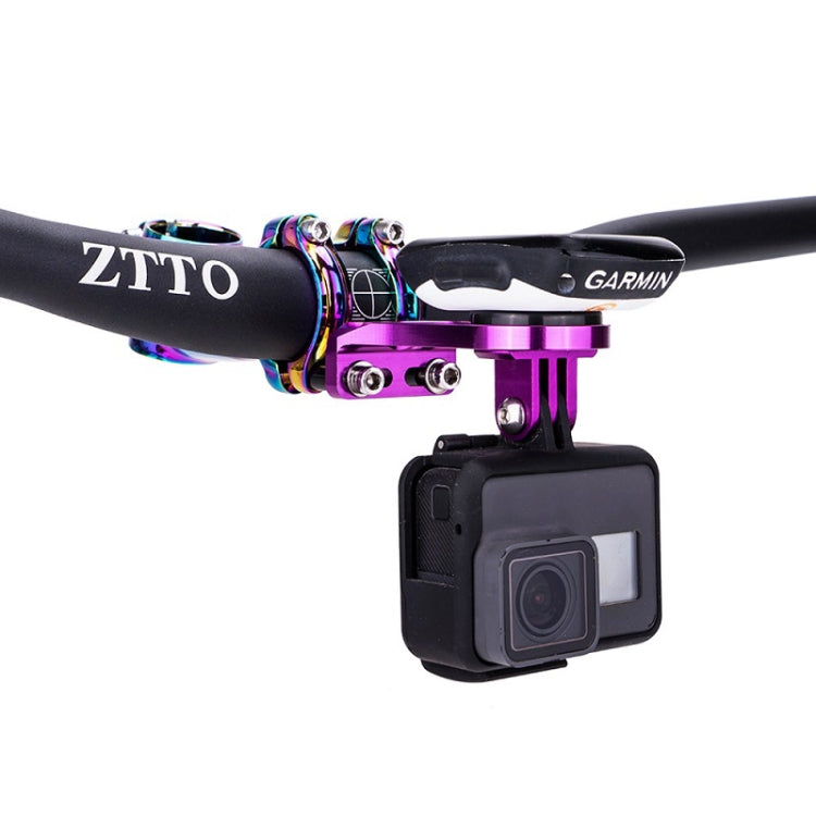 ZTTO Mountain Bike Stopwatch Mount Bicycle Extension Stand, Color: Purple - Holders by ZTTO | Online Shopping UK | buy2fix