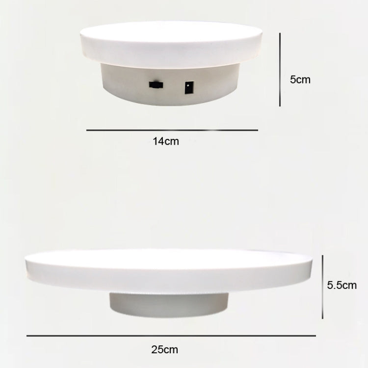 Photography Electric Turntable Automatic Rotating Display Stand,Style: Plug -in 14 cm - Camera Accessories by buy2fix | Online Shopping UK | buy2fix