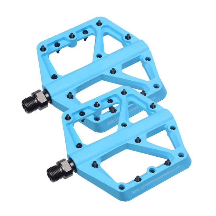 RACEWORK RK66 Mountain Bike Nylon Fiber Pedals(Blue) - Outdoor & Sports by RACEWORK | Online Shopping UK | buy2fix