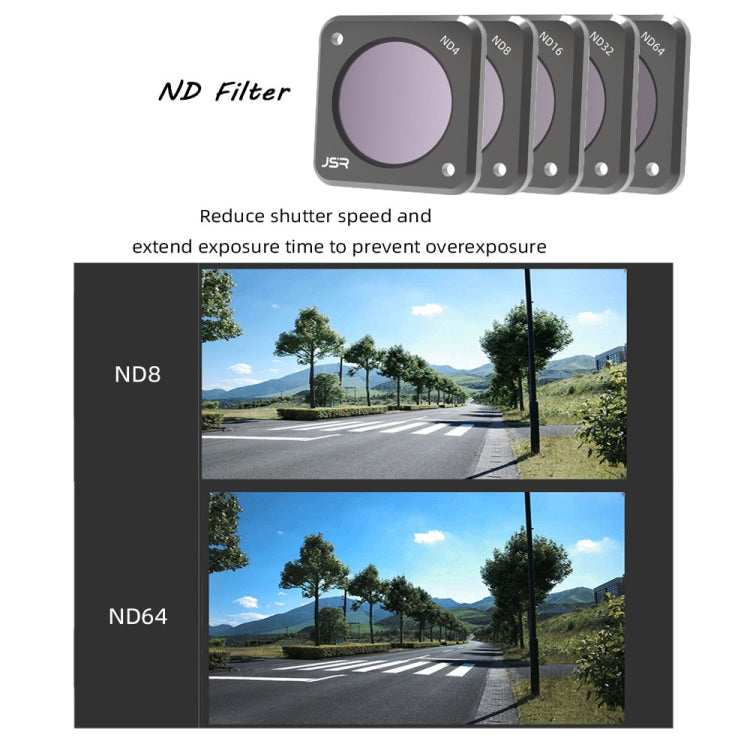 JSR  Action Camera Filters for DJI Action 2,Style: ND64 - DJI & GoPro Accessories by JSR | Online Shopping UK | buy2fix