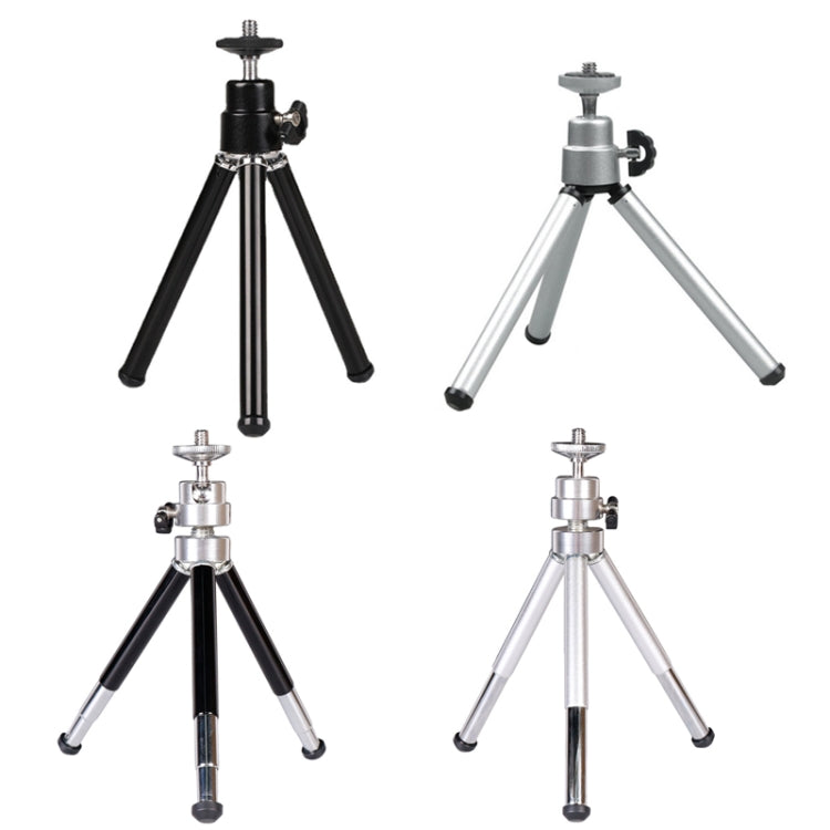 2PCS Projector Phone Stand Desktop Portable Telescopic Mini Metal Tripod, Style: 2 Sections (Silver) - Camera Accessories by buy2fix | Online Shopping UK | buy2fix