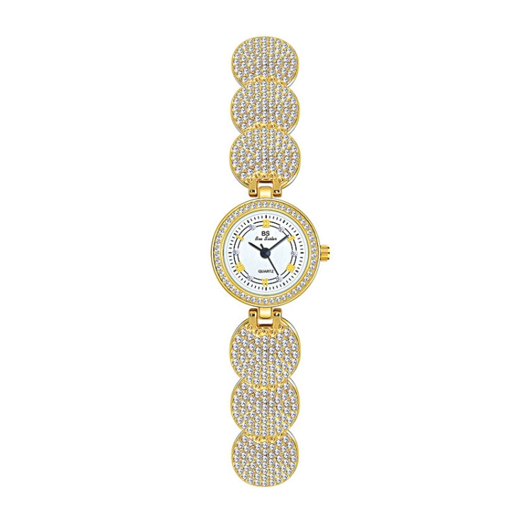 BS Bee Sister  FA1606 Diamond Inlaid Ladies Watch Jewelry Chain Watch(Gold) - Alloy Watches by BS Bee Sister | Online Shopping UK | buy2fix