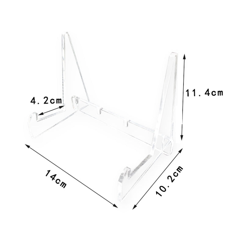 2 PCS Acrylic Bookshelf Transparent Book Display Stand  Magazine Picture Frame Stand - Holder & Storage Rack by buy2fix | Online Shopping UK | buy2fix