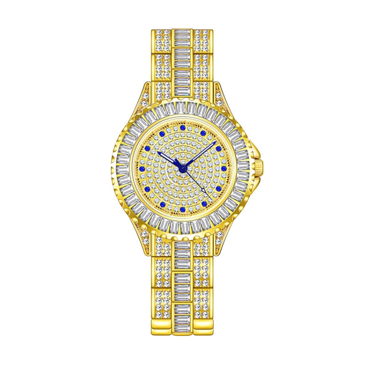 BS Bee Sister FA1686 Diamond Inlaid Ladies Watch Jewelry Chain Watch(Gold) - Alloy Watches by BS Bee Sister | Online Shopping UK | buy2fix