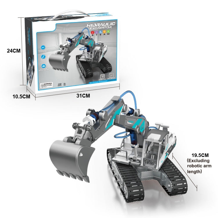 Children DIY Assembly Engineering Fleet Hydraulic Power Crawler Toy(Excavator) - DIY Developmental Toys by buy2fix | Online Shopping UK | buy2fix