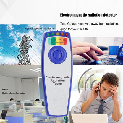 5 LED Electromagnetic Field EMF Gauss Meter Ghost Hunting Detector(Without Battery Blue) - Consumer Electronics by buy2fix | Online Shopping UK | buy2fix