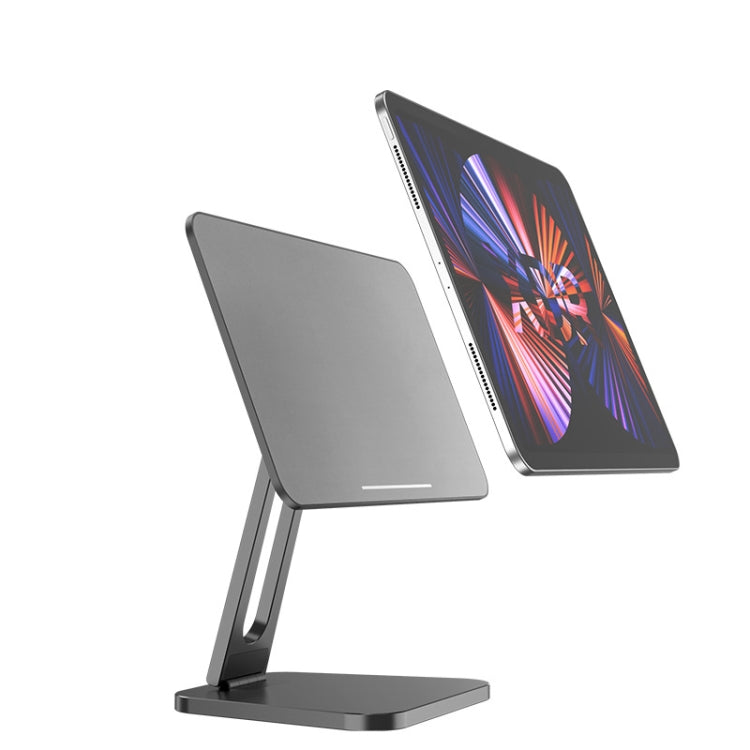 X27 Desktop Folding Rotating Tablet Magnetic Bracket For iPad Pro 11 inch (2018/2020/2021)(Grey) - Desktop Holder by buy2fix | Online Shopping UK | buy2fix