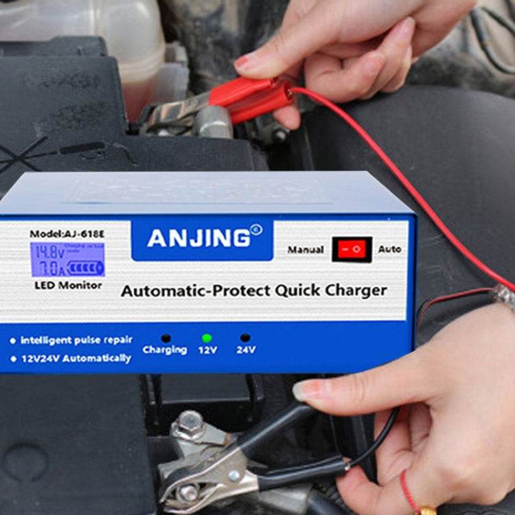 ANJING AJ-618E Battery Charger Car Battery Repairer, Model: EU Plug - In Car by buy2fix | Online Shopping UK | buy2fix