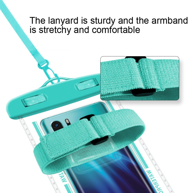 2 PCS Armband Style Transparent Waterproof Cell Phone Case Swimming Cell Phone Bag(Green) - Waterproof Bag by buy2fix | Online Shopping UK | buy2fix