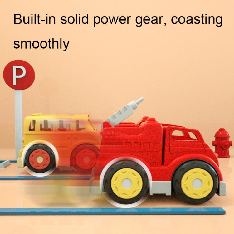8810 Cartoon Doll Inertial Children Toy Car Engineering Model Car(Sanitation Vehicle) - Model Toys by buy2fix | Online Shopping UK | buy2fix
