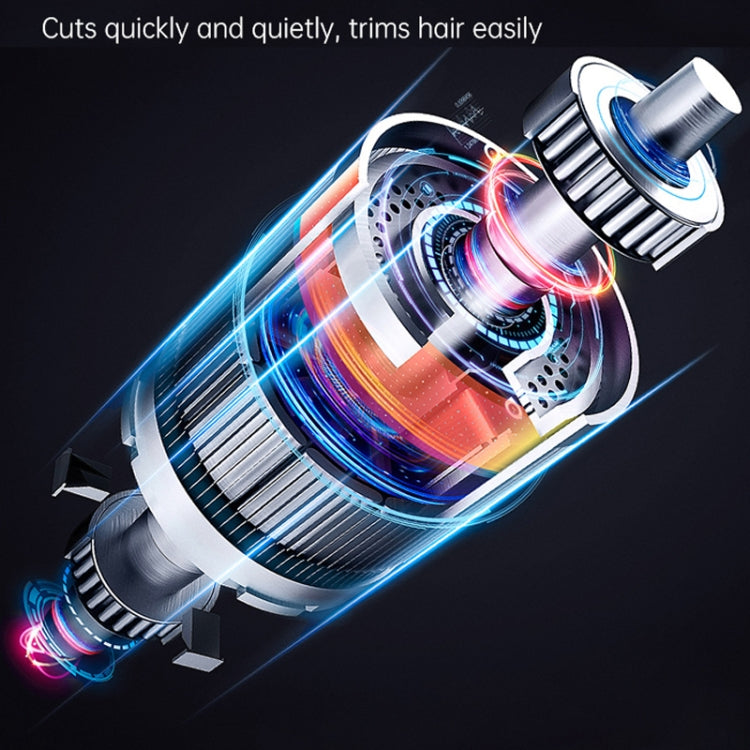 WMARK Transparent Hair Clipper With Non-slip Sleeve Rechargeable Clipper, EU Plug(108C) - Hair Trimmer by buy2fix | Online Shopping UK | buy2fix