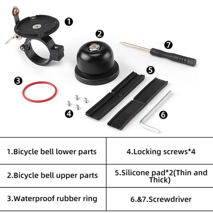 For AirTag Bicycle Hidden Locator Anti-theft Ring Bell Generation 3 - Bicycle Bells by buy2fix | Online Shopping UK | buy2fix