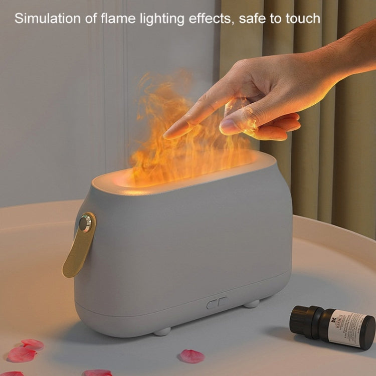 Simulation Flame Aromatherapy Humidifier Bedroom Ambient Light, Color: Gray - Home & Garden by buy2fix | Online Shopping UK | buy2fix