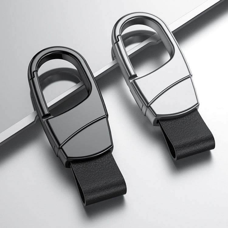 Metal Waist Hang Car Key Chain Simple Lock Pendant(Chrome) - In Car by buy2fix | Online Shopping UK | buy2fix
