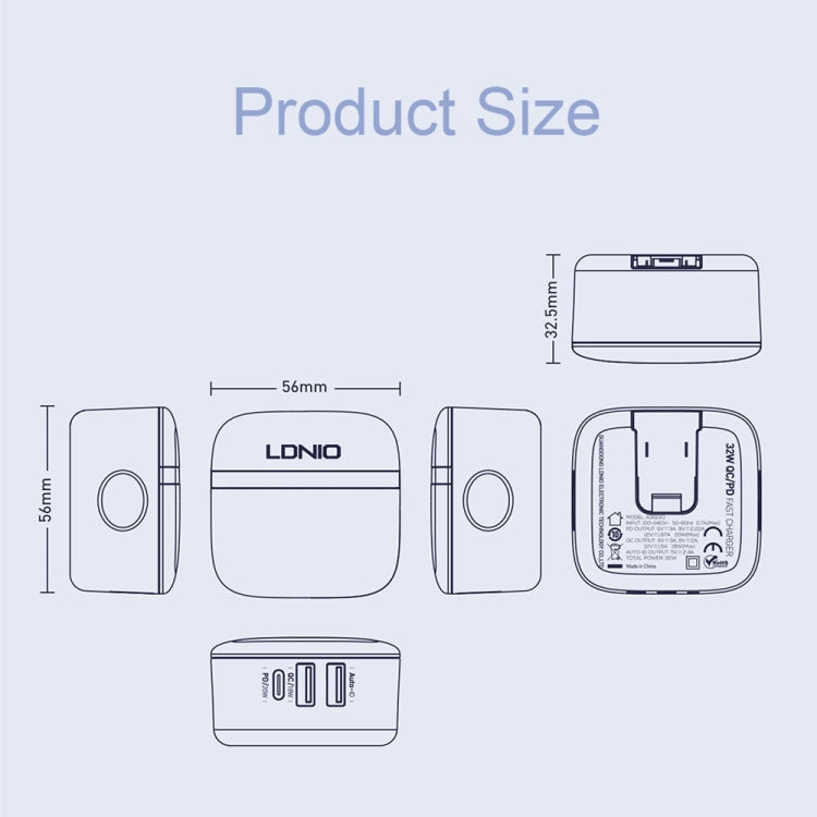 LDNIO A3513Q 32W QC3.0 3 USB Ports Phone Adapter UK Plug with Micro USB Cable - Mobile Accessories by LDNIO | Online Shopping UK | buy2fix