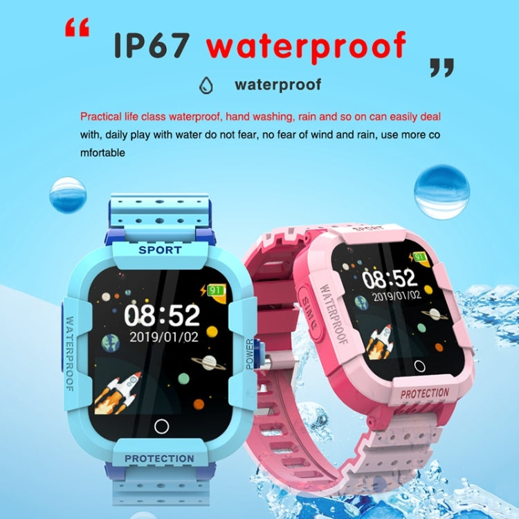 DF75 1.4 Inch 4G GPS Positioning Children Waterproof Smart Calling Watch With SOS Function(Blue) - Smart Wear by buy2fix | Online Shopping UK | buy2fix