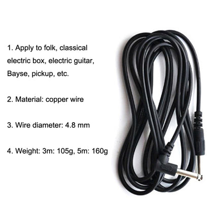5PCS Bayse Folk Audio Noise-reducing Guitar Connecting Wire, Size: 5m - Consumer Electronics by buy2fix | Online Shopping UK | buy2fix