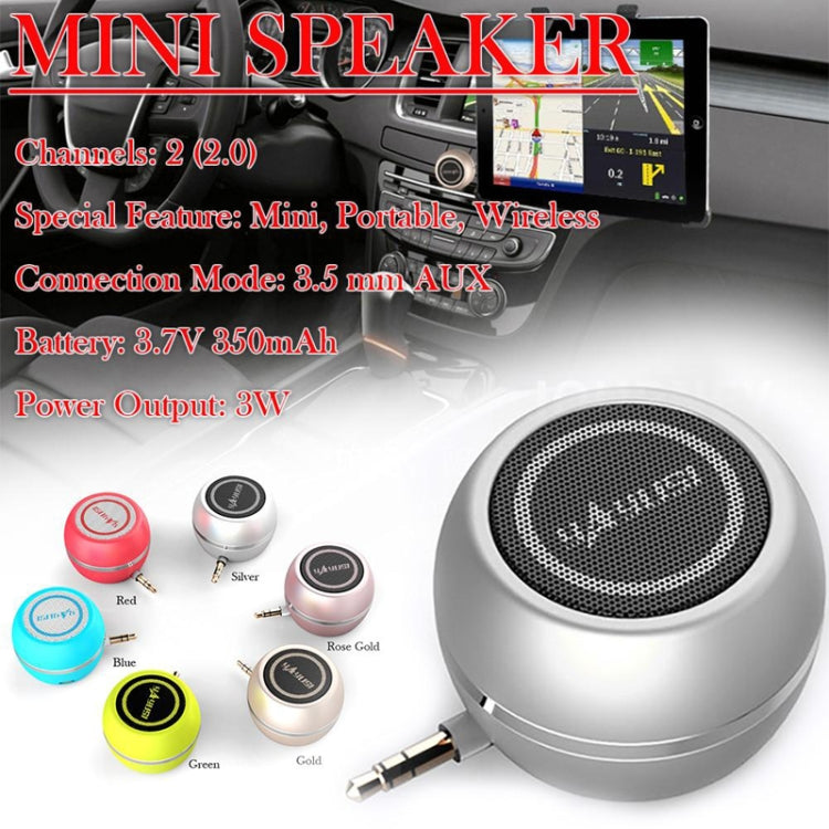 Yayusi A5 Mobile Phone Computer Plug In Audio Mini External Speaker, Color: Local Gold - Mini Speaker by Yayusi | Online Shopping UK | buy2fix