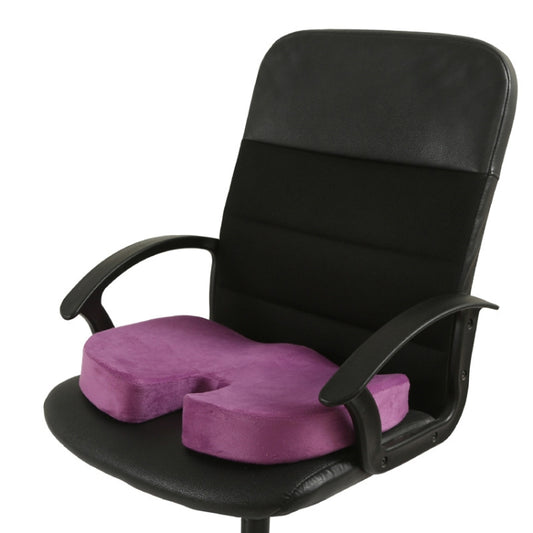 Office Gel Cushion Beauty Buttocks Anti-hemorrhoid Cushion(Super Soft Cloth Purple) - Home & Garden by buy2fix | Online Shopping UK | buy2fix