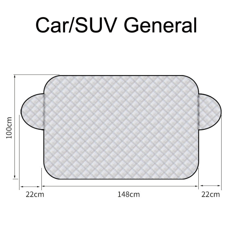 SUITU R-3945 Car Winter Front Glass Snow Shield Defrost Sunshade Thickened Car Clothing, Style: Non-magnet Clip Door - In Car by SUITU | Online Shopping UK | buy2fix