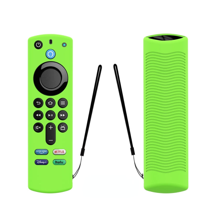 2 PCS Y27 For Alexa Voice Remote 3rd Gen Silicone Non-slip Protective Cover(Luminous Green) - Consumer Electronics by buy2fix | Online Shopping UK | buy2fix
