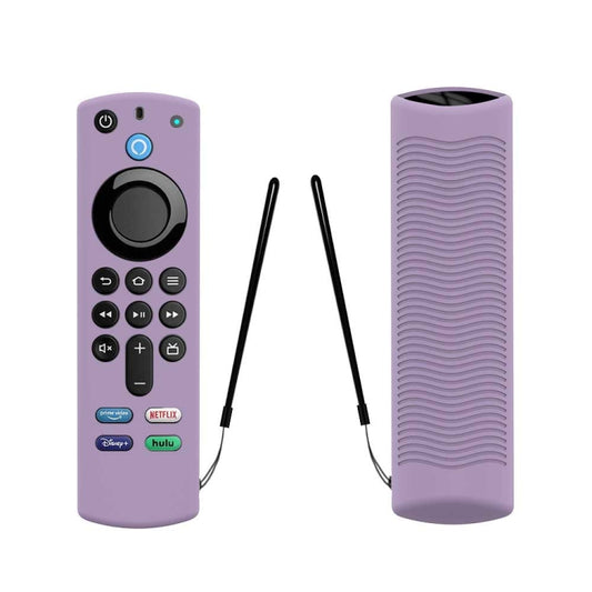 2 PCS Y27 For Alexa Voice Remote 3rd Gen Silicone Non-slip Protective Cover(Luminous Purple) - Consumer Electronics by buy2fix | Online Shopping UK | buy2fix