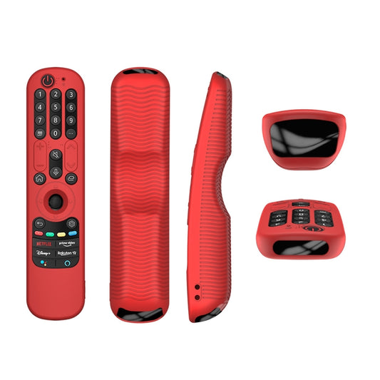 For LG An-MR21GC / AN-MR21N / AN-MR21GA TV Remote Control Silicone Protective Case(Red) - Consumer Electronics by buy2fix | Online Shopping UK | buy2fix