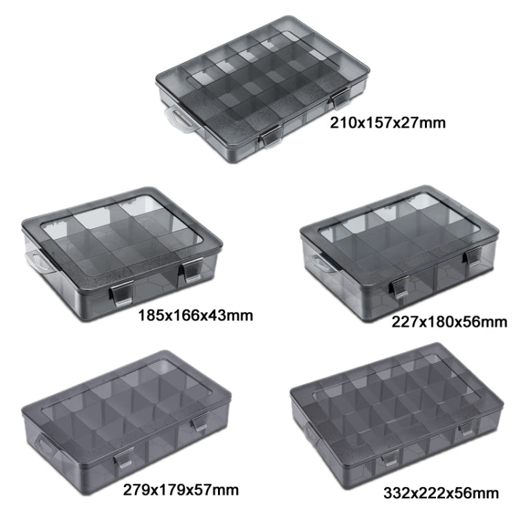 Multi-Compartment Sorted Electronic Parts Organiser, Specifications: 18 Grid - Storage Bags & Boxes by buy2fix | Online Shopping UK | buy2fix