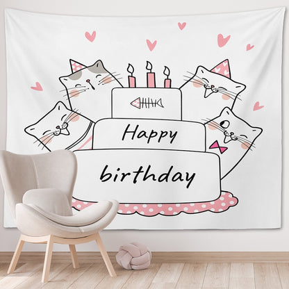 Happy Birthday Photo Backdrop Party Decoration Tapestry, Size: 230x150cm(GT56-2) - Camera Accessories by buy2fix | Online Shopping UK | buy2fix